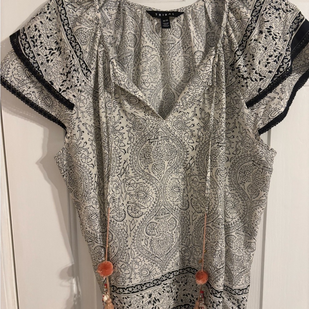 Tribal short sleeve top